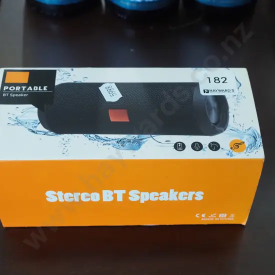 boxed portable blue tooth speaker