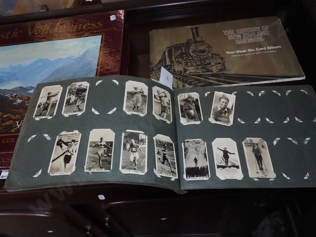 cigarette card album, Weetbix railway card album Image 1++