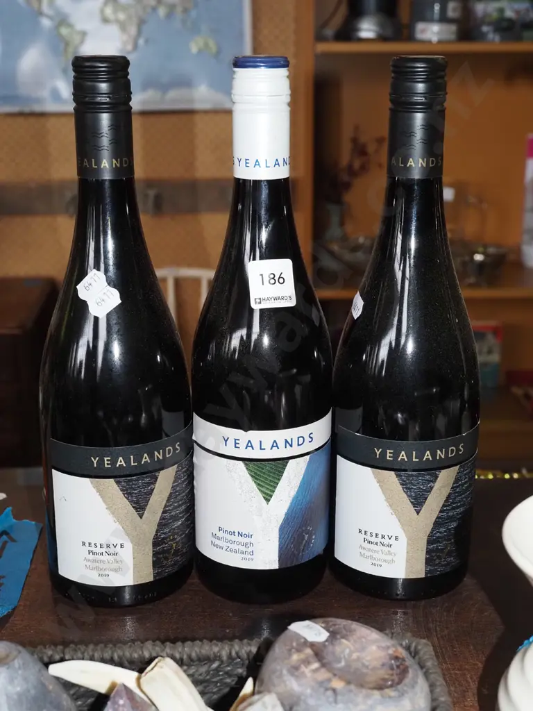 3x Yelands Reserve pinot noir 2019 Image 1++