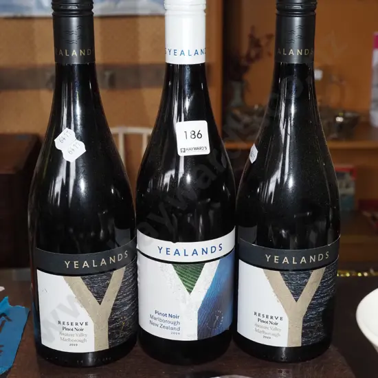 3x Yelands Reserve pinot noir 2019
