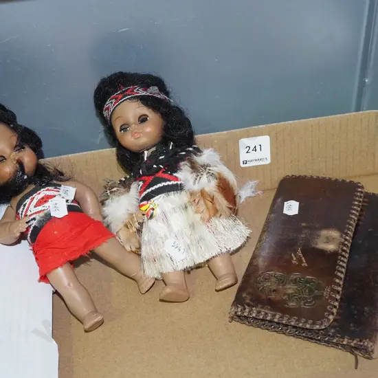 Maori souvenir dolls, wallet