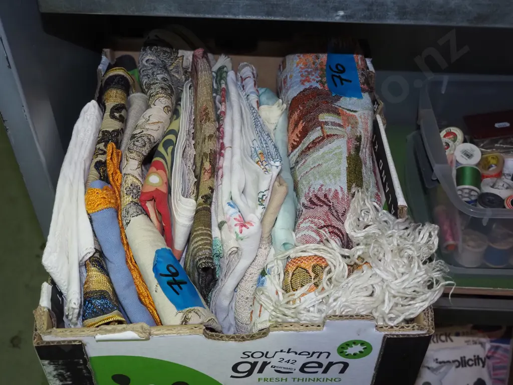box of tablecloths etc Image 1++