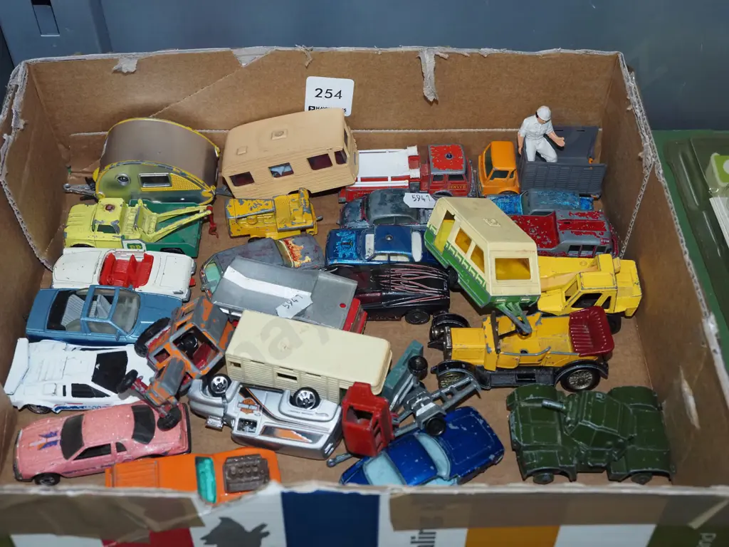 box of toy vehicles Image 1++