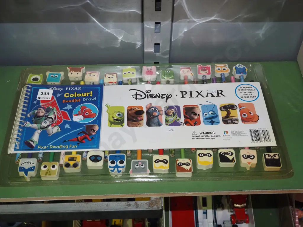 Disney Pixar rubber and pencil set Image 1++