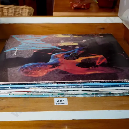 LPs; David Bowie, Bon Jovi, Dire Straits, Ice House etc