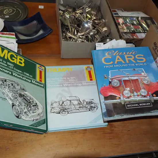 2x car manuals, classic cars book