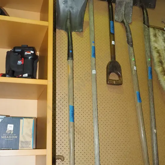 muck rake, long handled wide mouth shovel