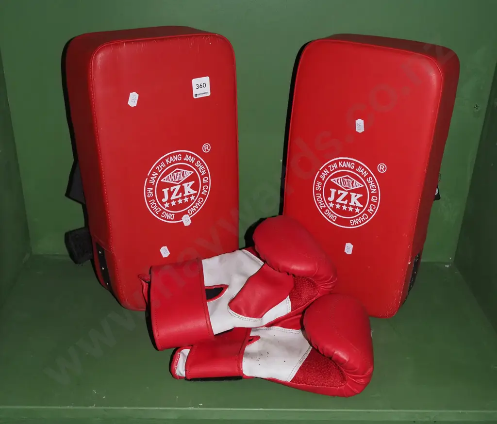 kick boxing gloves, pads Image 1++