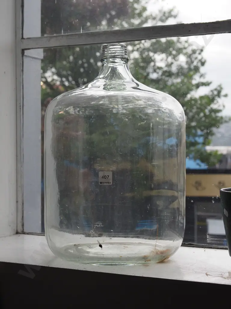 large glass demi john H440 Image 1++