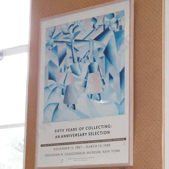 Guggenheim framed advertising print