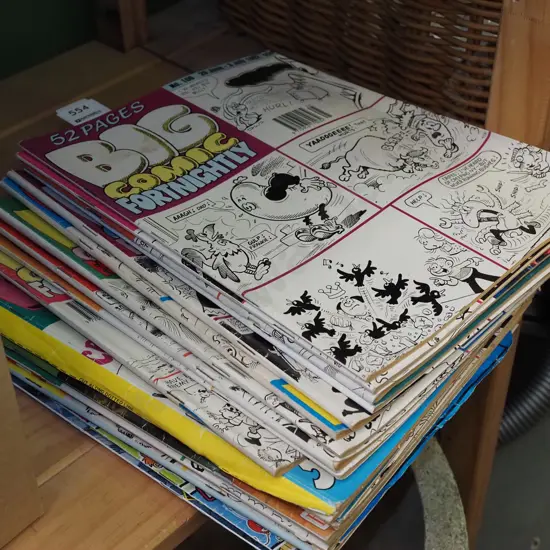 stack of back issues of Big Comic Fortnightly