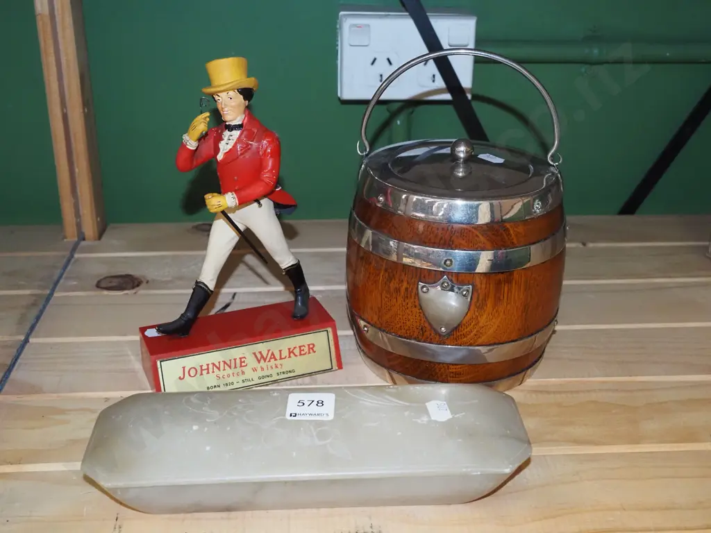 Johnny Walker advertising figurine - faults, alabaster trinket box etc Image 1++