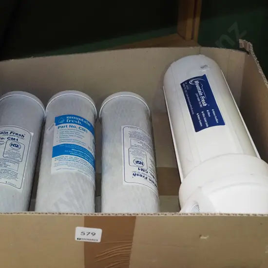 inline water filter with 3 spare filters