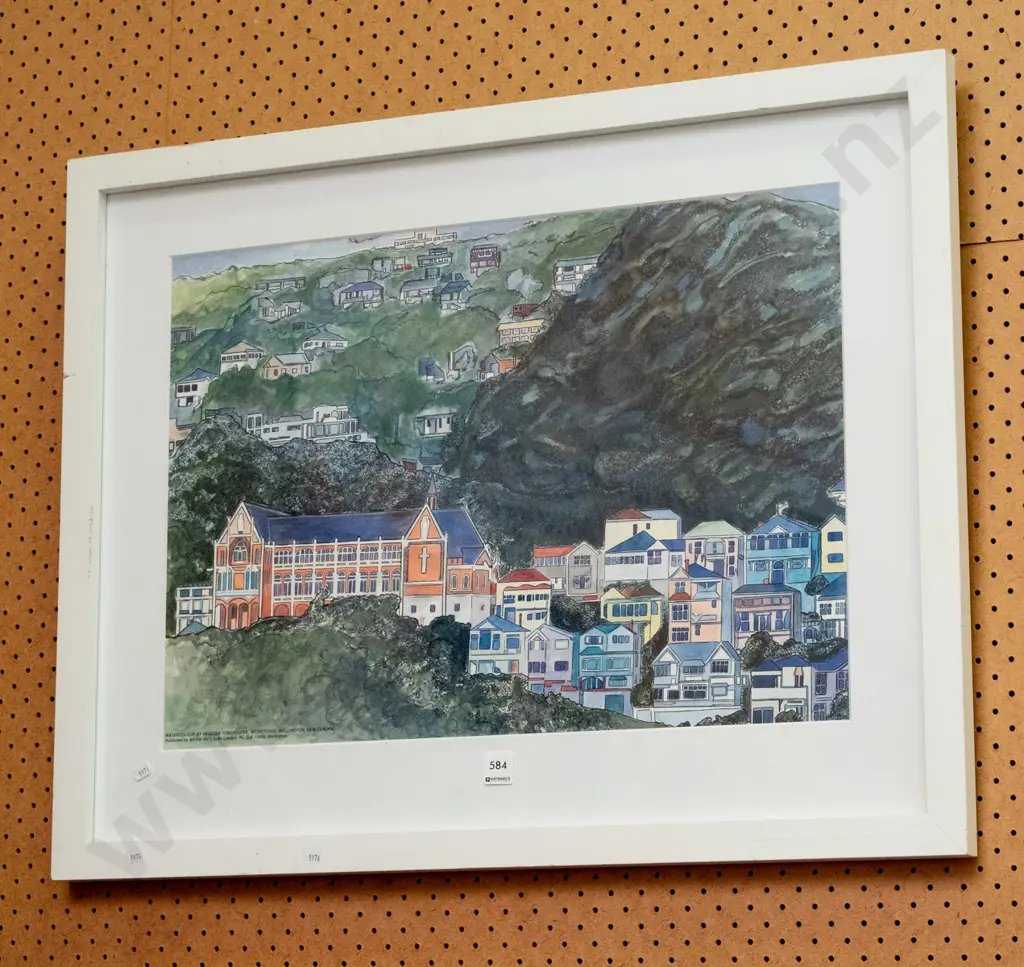 framed Vanessa Toneycliffe poster print - Mt Victoria, Wellington Image 1++