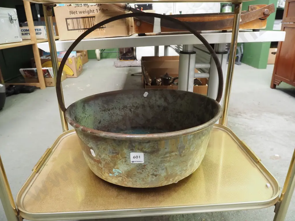 beaten copper jam pan Image 1++