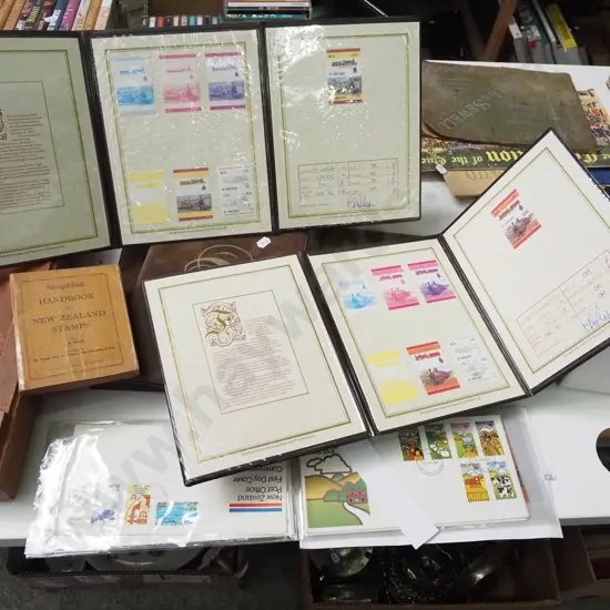 5x stamp sets, stamp hand book, various first day covers