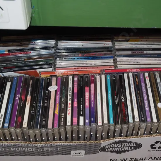 box of CDs