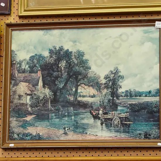 framed Constable print