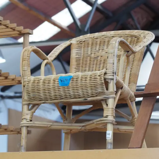 child's cane armchair