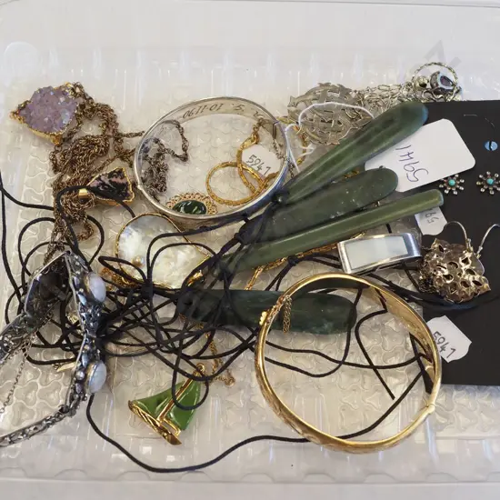 tray of costume jewellery