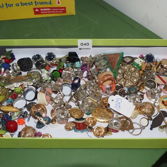 tray of costume jewellery