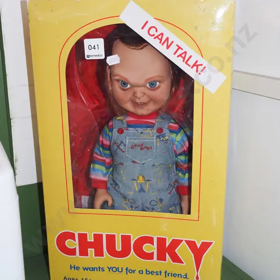 boxed Chucky talking doll - some marks on box