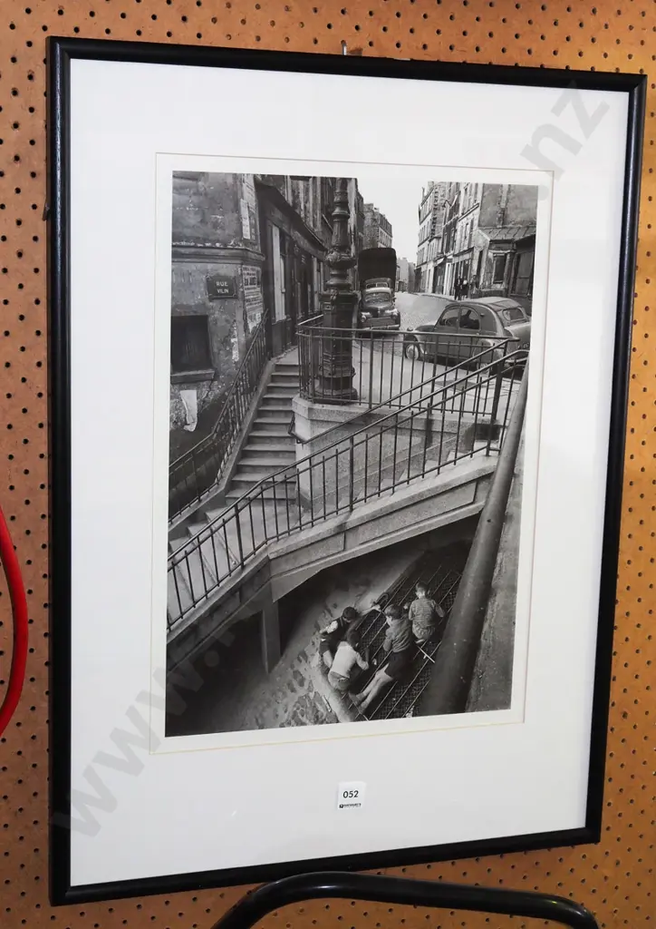 framed photo print - boys looking through grate Image 1++