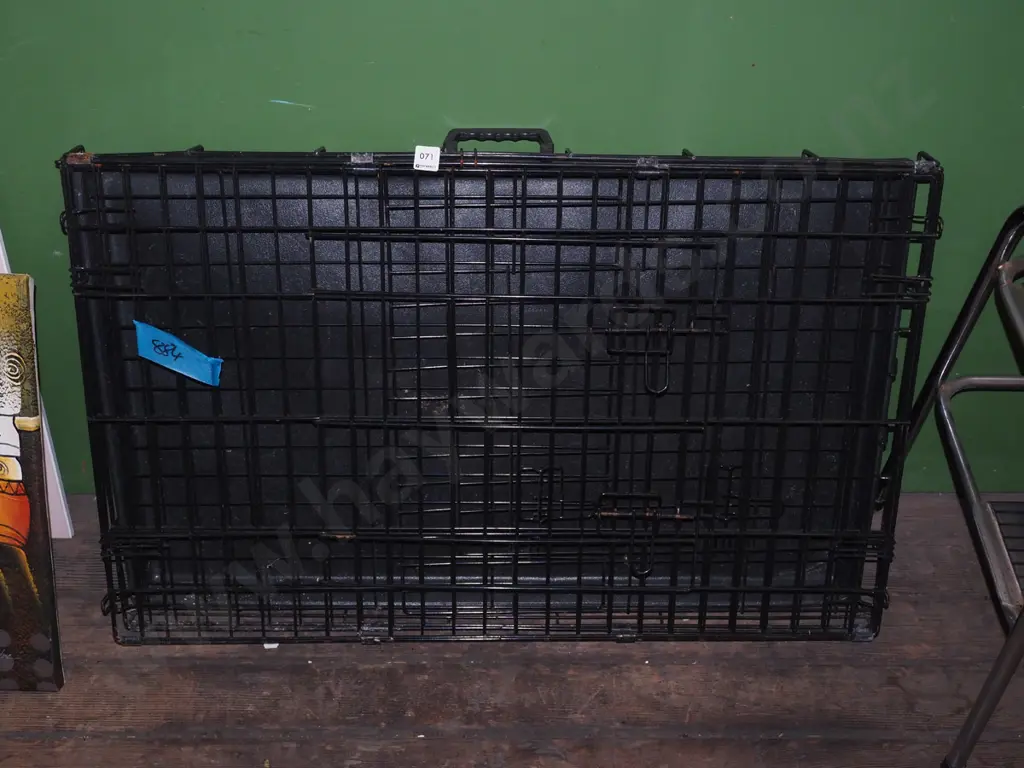 collapsable metal pet cage Image 1++