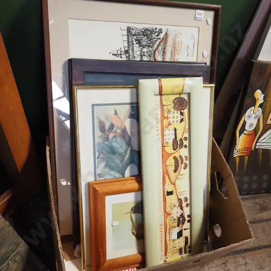 box of artworks