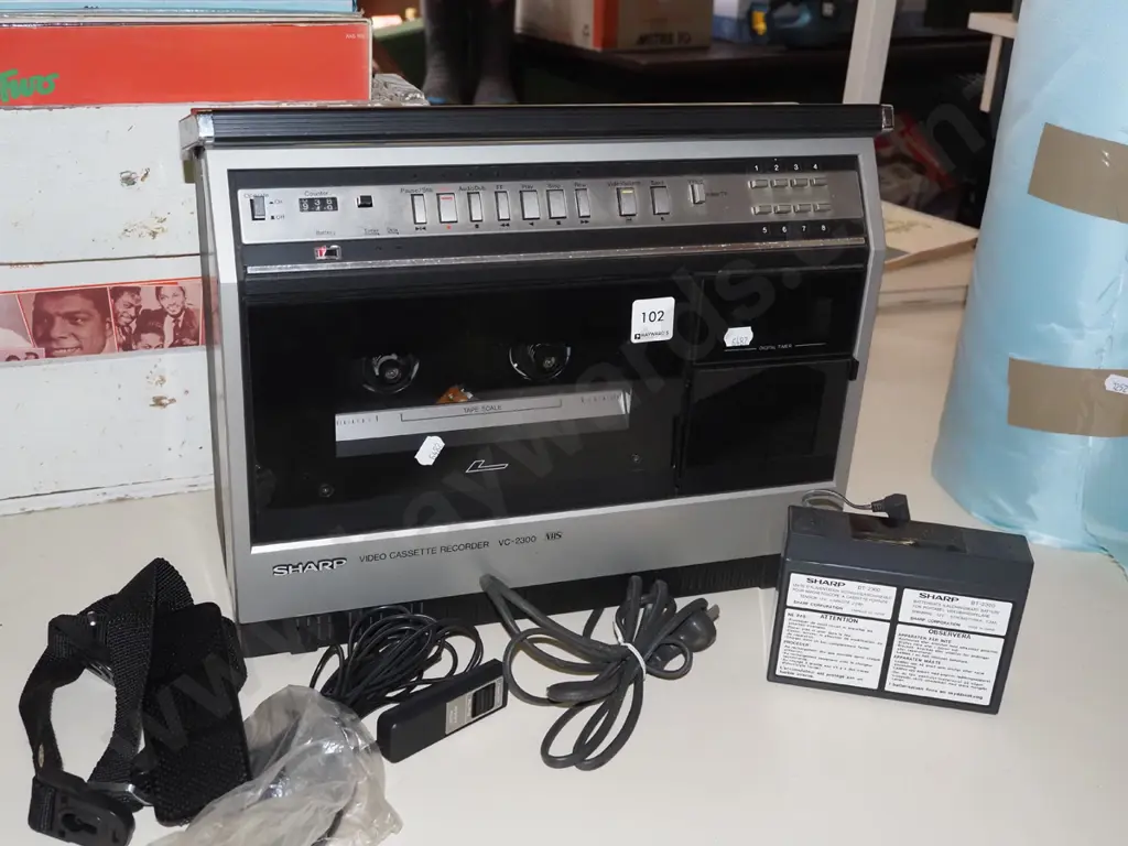 early Sharp video cassette recorder Image 1++