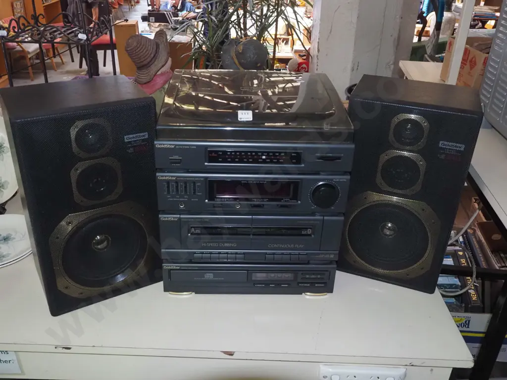 as new old Goldstar stereo with turntable Image 1++