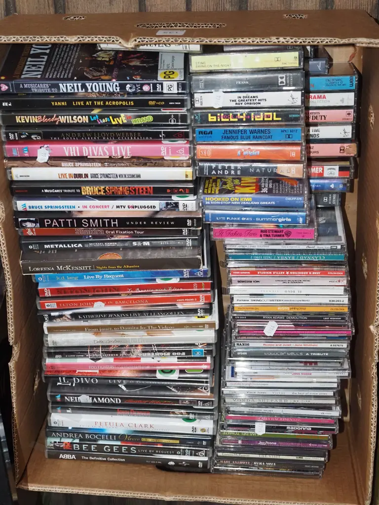 box of CDs, DVDs Image 1++