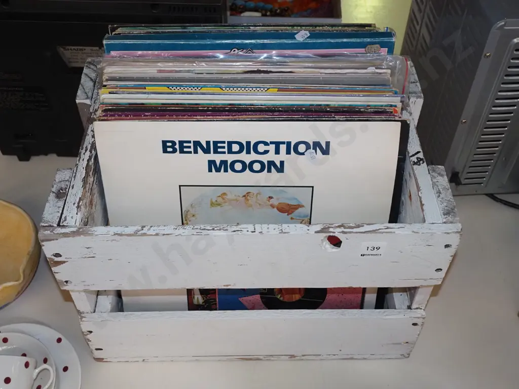 beer crate, LPs; Slade, Billy Idol etc Image 1++