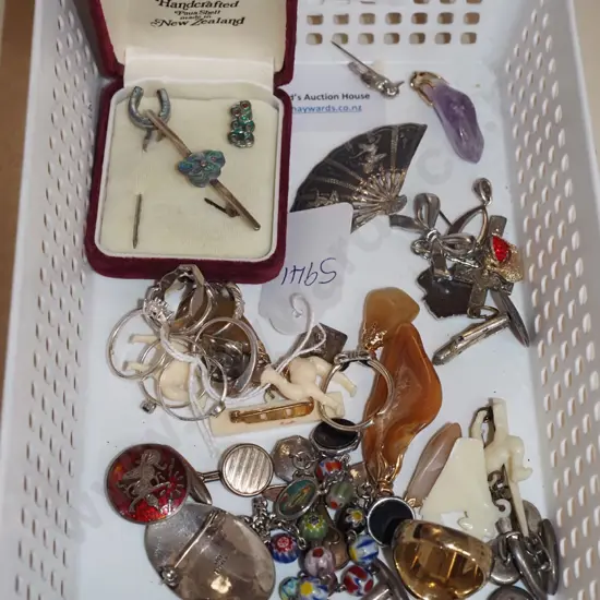 tray of costume jewellery