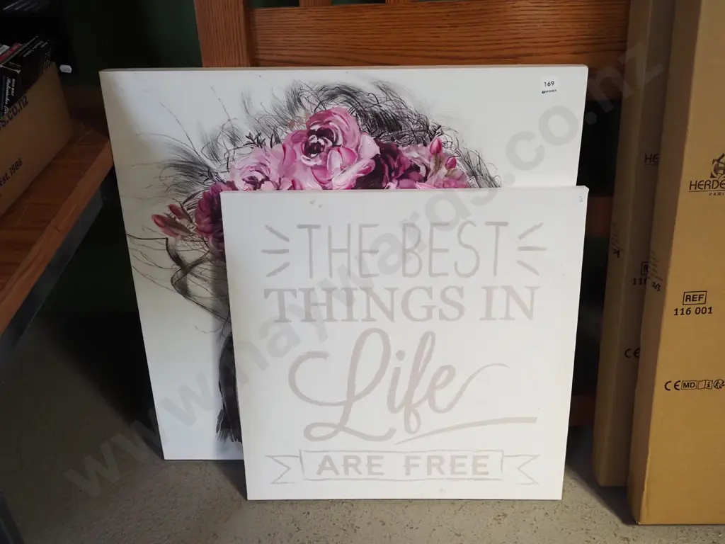 2x prints on boxed canvas Image 1++