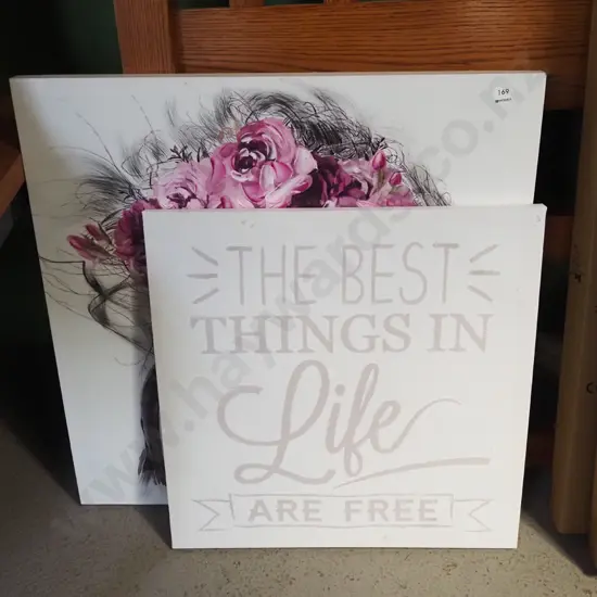 2x prints on boxed canvas