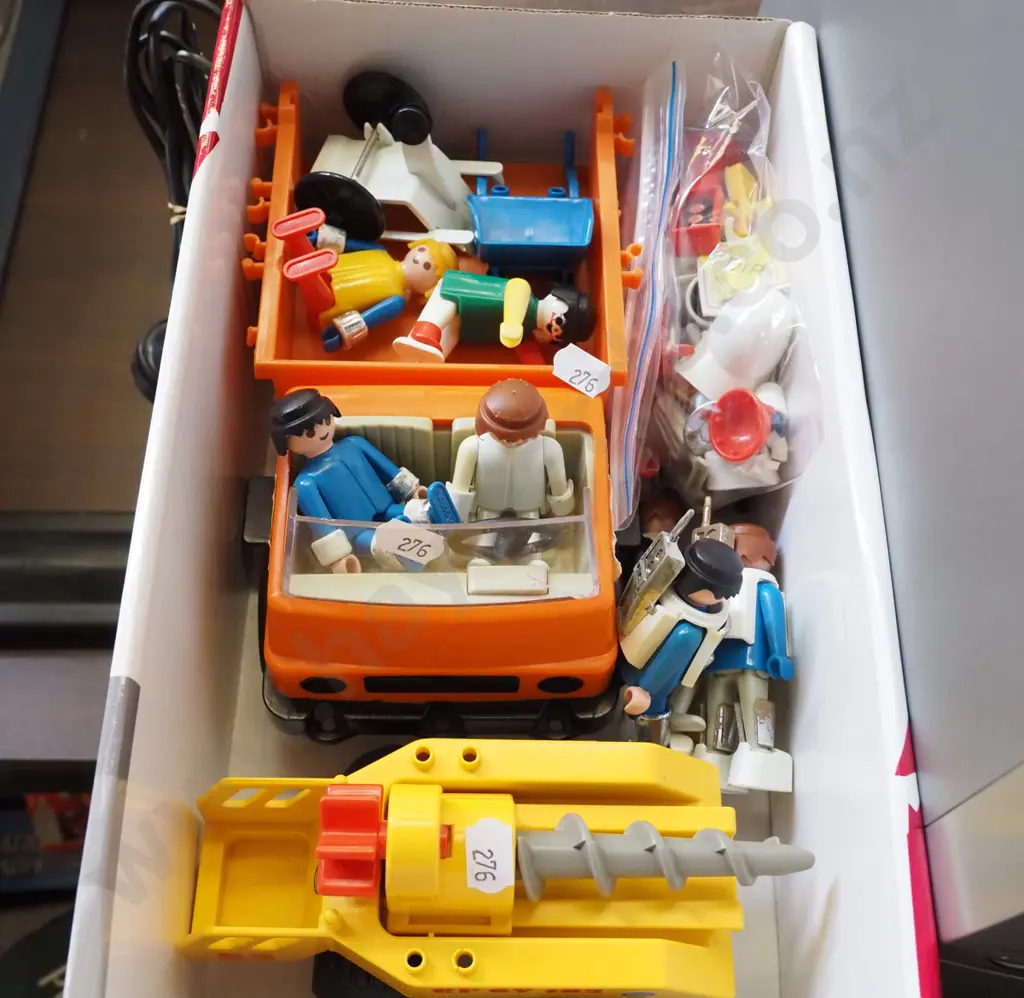 box of Playmobil toys Image 1++