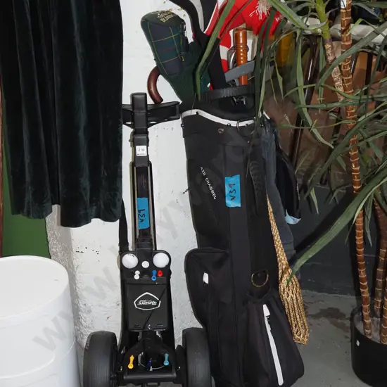 ladies golf clubs and trundler