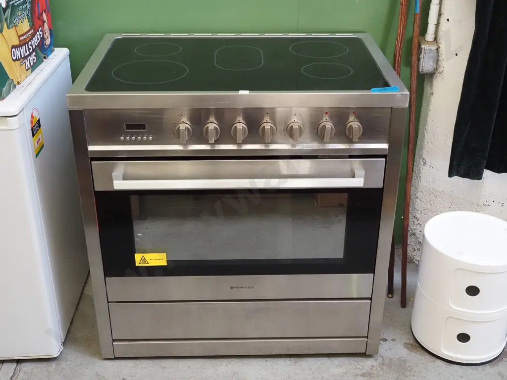 as new Parmco oven with electric hobs, fanbake oven H920 W900 D600 Image 1++