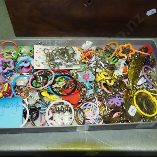 tray of key rings
