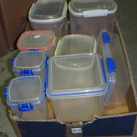 box of Sistema plastic storage containers