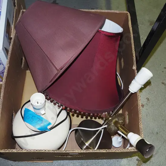 box of table lamps