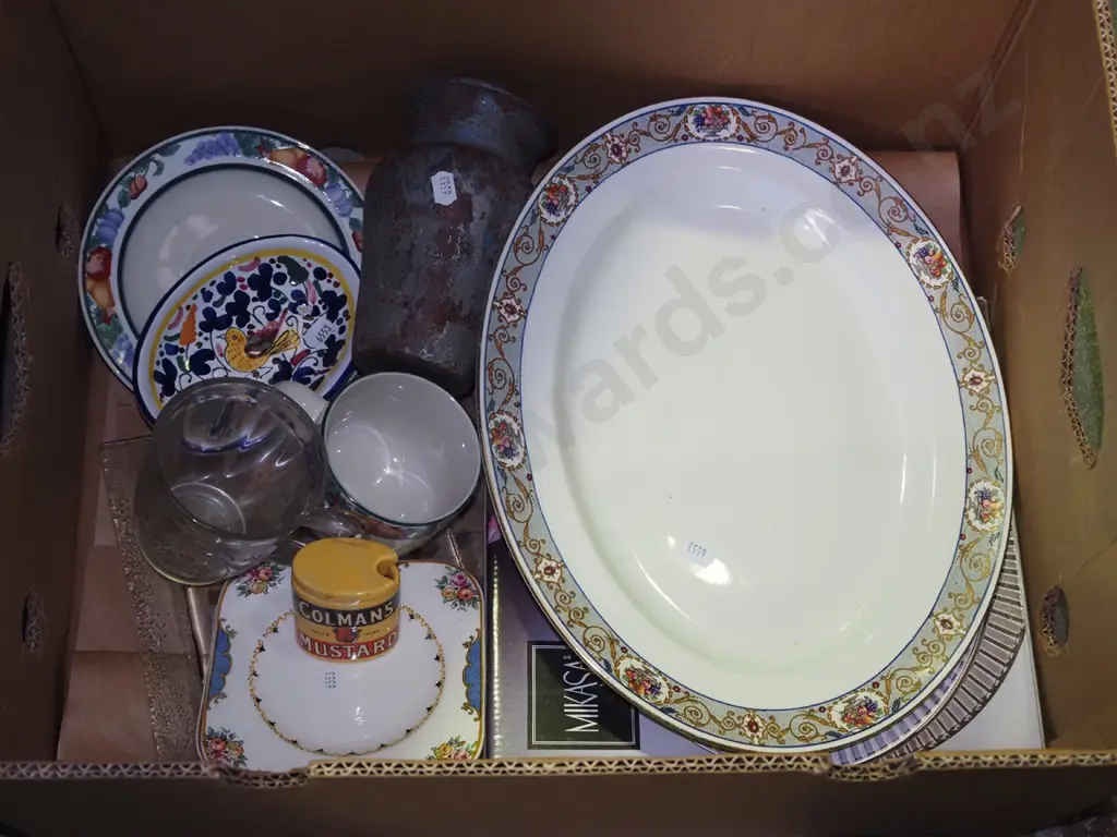 box; ashet, bowls, glass etc Image 1++