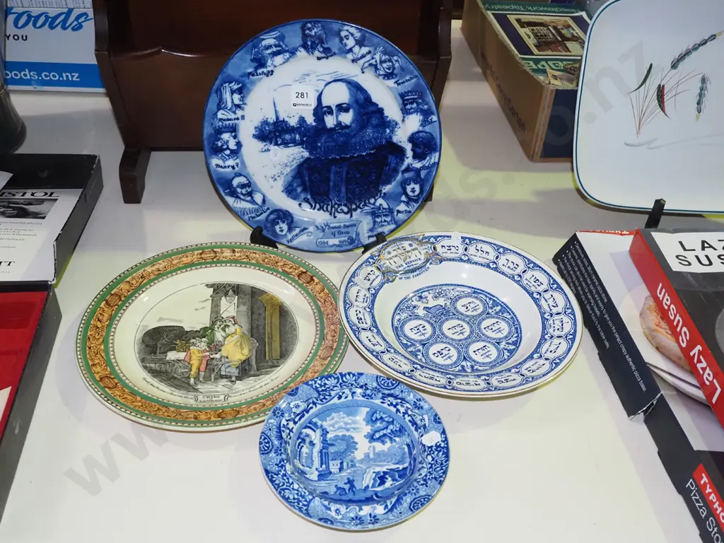 Royal Doulton Shakespeare plate, plate, 2x bowls Image 1++