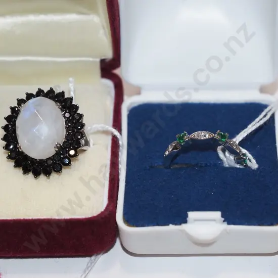 2x sterling silver rings