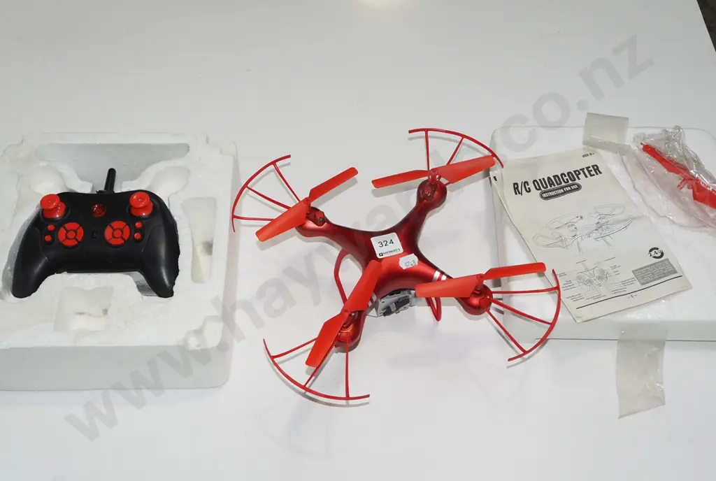 R/C  Quadcopter drone and controller Image 1++