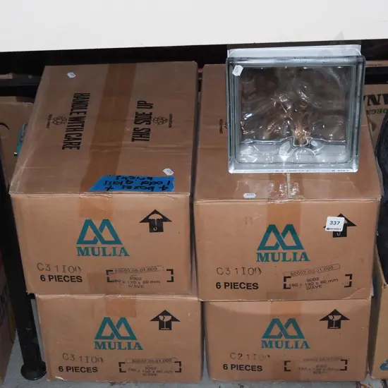 4x boxes of 6 and one odd glass bricks