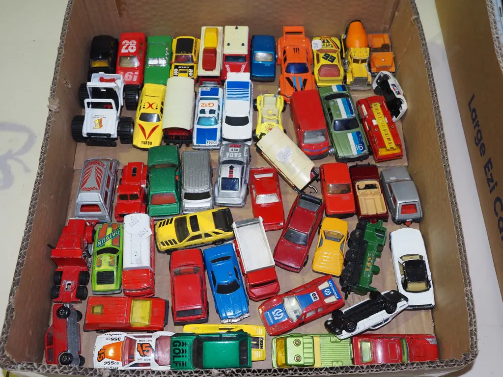 box of toy vehicles Image 1++