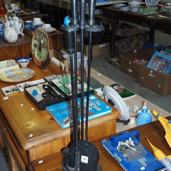 wrought metal fireside set