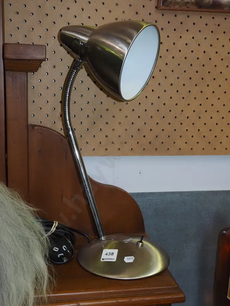 brushed aluminium desk lamp Image 1++